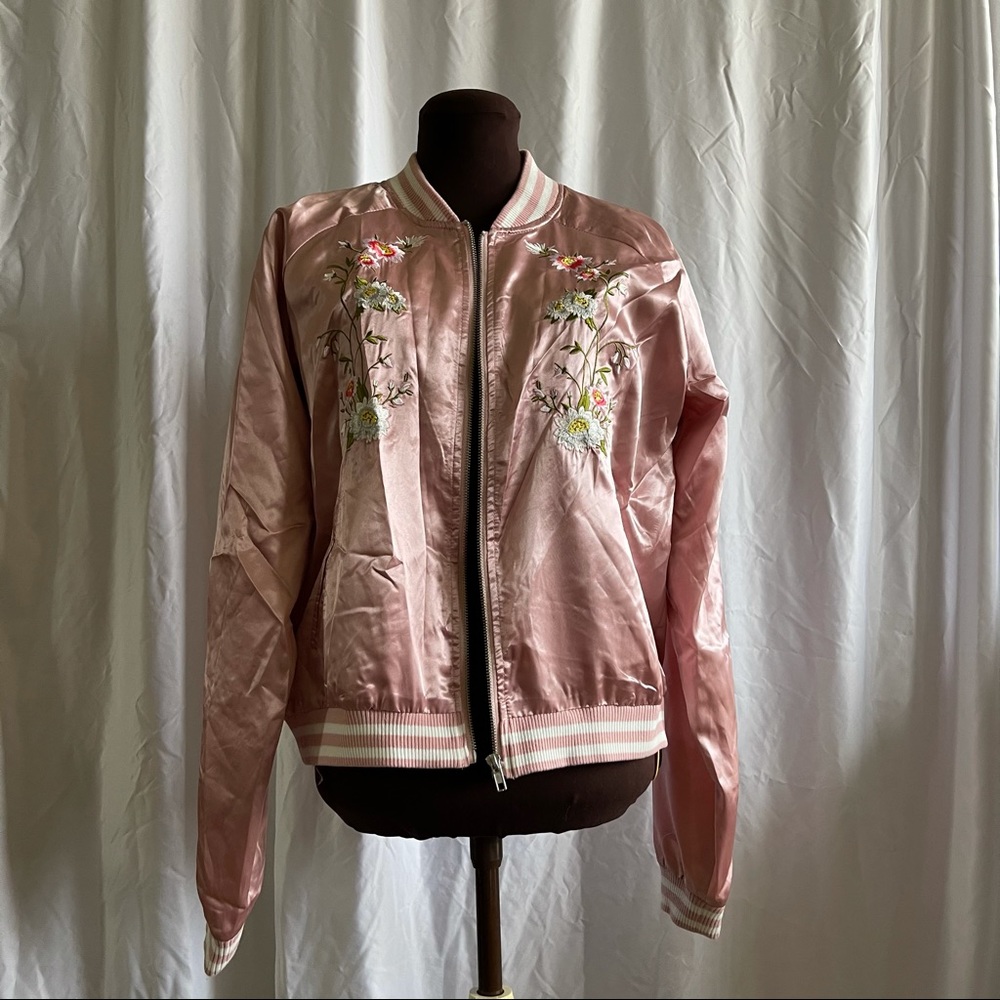 Satin Bomber Jacket